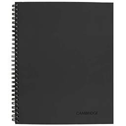 Cambridge Caderno de negócios limitado, pautado legalmente, 16,5 cm x 23,5 cm, tamanho da página, 80 folhas, encadernado, cinza (06672)