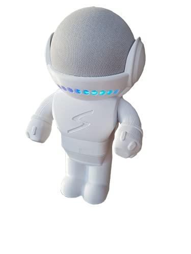 Suporte Stand De Mesa Splin para Alexa Smart Speaker Echo Dot 4ª geração -Amazon- Robô Astronauta Astro Herói (branco)