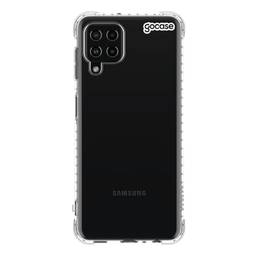 Capa Capinha Gocase Anti Impacto Slim para Samsung Galaxy A22 - Clear Logo Black