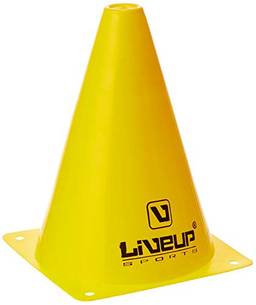 Cone de Agilidade, 18Cm, Amarelo, Liveup Sports