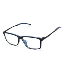Armação Para Óculos Masculino Retangular Jc-9218 (Azul-preto)