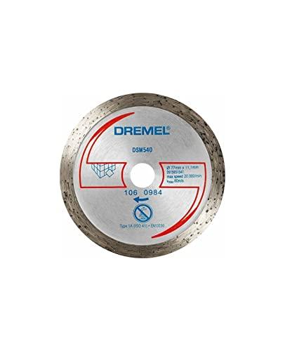 Dremel DSM540 Disco de corte de diamante, acessório para serra circular com 20 mm de profundidade de corte para ferramenta DSM20 para cortar tijolo, cerâmica, azulejos, mármore