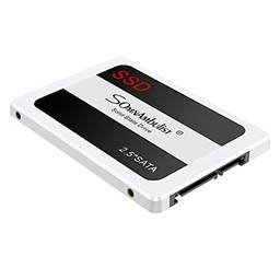 Somnambulist SSD 480GB SATA III 6GB/S Interno Disco Rígido Unidade De Estado Sólido De 2,5”7mm 3D NAND Chip Até 520 Mb/s (branco-480 GB)
