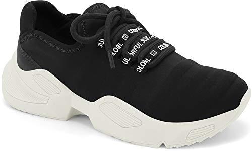Tênis Ramarim Sneaker 2082202, Feminino, Preto, Tamanho 36