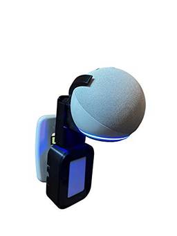 Suporte Base De Tomada All In One Alexa Echo Dot 4 Backpack Modular (preto)
