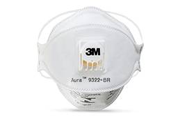 Respirador para Partículas 3M™ Aura™ 9322, PFF-2(S), Branco