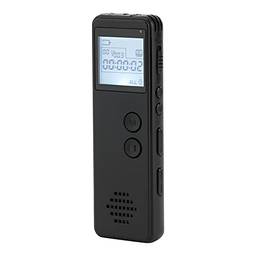 Hlily Gravador de Voz Digital de 32GB Gravador Ativado por Voz Redutor de Ruído MP3 Player HD 10h Contínuo para Reunião Palestra Entrevista Classe MP3 WAV Record