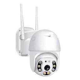 Câmera Ip Impermeável Infravermelha Externa Wifi Hd 2 Antenas (Smartcamera-A06) 6,70 X 6,70 X 4,30 Polegadas Branco