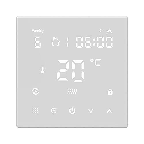 KKcare Tuya Wifi HY607 Display Digital Controlador de Temperatura Inteligente Multifuncional Aquecimento de Piso Elétrico Termostato Compatível com Amazon Alexa e Google Home