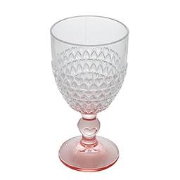 Lyor Coração Taça Para Água de Cristal, Transparente/Rosa, 330 ml