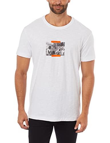 Camiseta,T-Shirt Rough Laranja Skate,Osklen,masculino,Branco,G