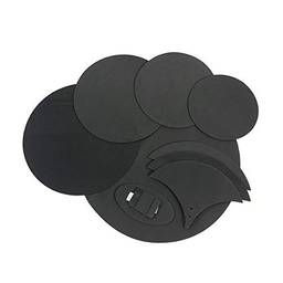 Silenciador de 8 peças para bateria prática de silenciador de silenciador para 5 tambores e 3 pratos