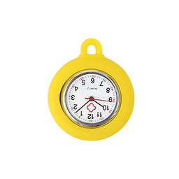 Tomshin Relógio para enfermeiras com capa de silicone Relógio portátil de bolso para enfermeiras e relógios pendurados para enfermeiras de segunda mão