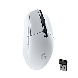 Logitech G Mouse Gamer Sem Fio G305 LIGHTSPEED com 6 Botões Programáveis e Até 12.000 DPI - Branco