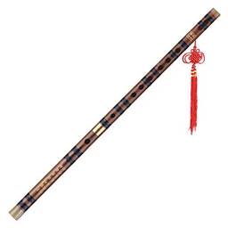 Tomshin Flauta de bambu amargo plugável Dizi Instrumento musical de sopro chinês tradicional feito à mão Chave de G Nível de estudo Desempenho profissional