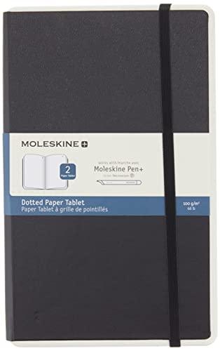 Moleskine Capa dura para tablet de papel, pontilhado nº 2, grande (5" x 21 cm) preto - compatível com caneta Moleskine + elipse (vendido separadamente) e aplicativo, digitalizar, organizar notas