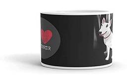 Canequeiro Store Bull Terrier Caneca de Porcelana Personalizada, Multicor, 10 x 10 x 10 cm