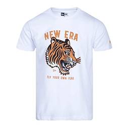 Camiseta New Era Tshirt New Era Brasil masculino, Branco, P