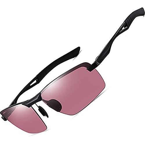 Óculos de Sol Masculinos Polarizados ,Joopin Óculos Esportivos Homems Femininos Estilo de Pesca, Dirigindo , Ciclismo, Beisebol , UV400 Proteção (Tinto)