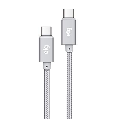 Cabo USB de Nylon Reforçado Tipo-C Compatível com Dispositivos Apple 2m Prata - TC2TC2MBS ELG