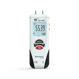 Hti LCD Mini manômetro digital Medidor de pressão de ar diferencial medidor ± 2Psi Data Hold 11 unidades-pekdi