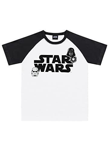 Camiseta Star Wars, Meninos, Fakini, Branco, 8