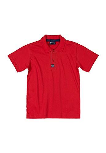 Camisa Infantil Polo Manga Curta, Quimby, Meninos, Vermelho Alto Risco, 01