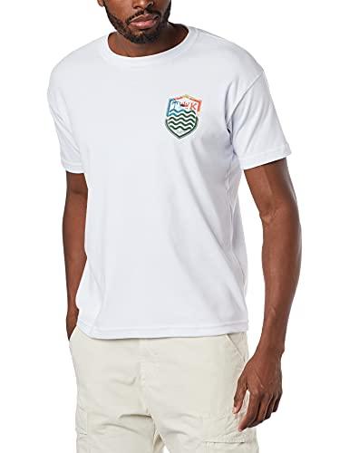 Camiseta,Brasao Hidrocolor,Osklen,masculino,Branco,P