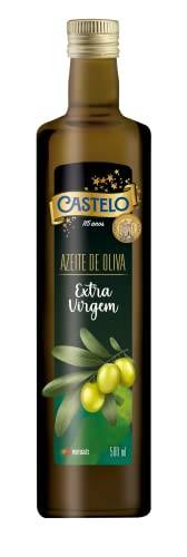 Castelo Alimentos Azeite de Oliva Extra Virgem 500ml, Pequeno
