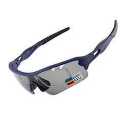 Óculos de sol ciclismo ciclismo com 5 lentes intercambiáveis proteção UV, MTB Road Bike Glasse
