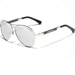Óculos de Sol Masculino Aviador Estilo Militar Kingseven Polarizados N7730 (C7)