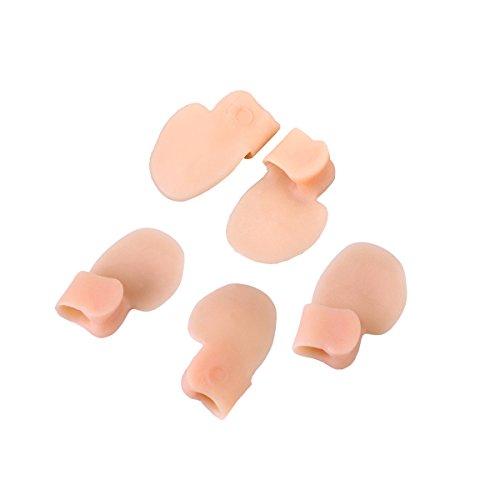 SUPVOX Protetor de dedos de dedo mindinho separadores espaçadores de 10 peças (cor nude)