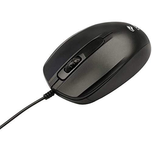 Mouse C3Tech, USB preto - MS-30BK, Padrão
