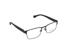 Óculos de Grau Emporio Armani EA1027 3001 Preto Fosco Lentes Tam 55