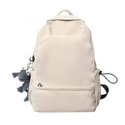 NUTOT mochilas femininas escolares,mochila notebook feminina à prova d'água,mochila escolar juvenil,mochila escolar masculina (branco)