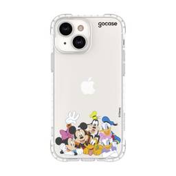 Capa Anti Impacto Slim iPhone 13 Disney Mickey e Amigos Glitter