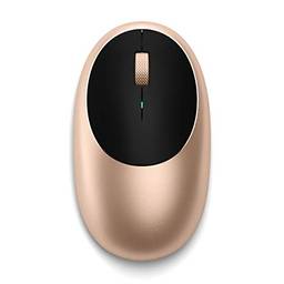 Satechi Mouse de Alumínio sem fio Bluetooth M1 - Com porta USB C. Compatível com MacBook Pro/Air 2022 , Mac Mini, iMac Pro/iMac, iPad Pro 2021 e todos os modelos Mac 2012 e posteriores. Cor Dourada.