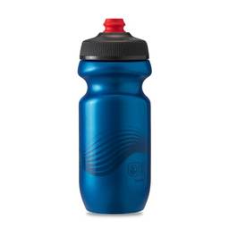 Polar Bottle Garrafa de água leve para bicicleta Breakaway Wave – livre de BPA, ciclismo e esportes (azul escuro e carvão, 590 ml)