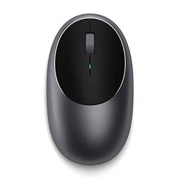 Satechi Mouse de Alumínio sem fio Bluetooth M1 - Com porta USB C. Compatível com MacBook Pro/Air 2022 , Mac Mini, iMac Pro/iMac, iPad Pro 2021 e todos os modelos Mac 2012 e posteriores. Cor Cinza Espacial.