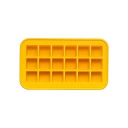 OIKOS Forma de Gelo de Silicone 18 Cubos Amarelo -