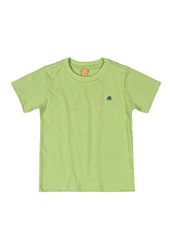 Camiseta Infantil Básica Menino, Up Baby, Meninos, Verde Limão Brilhante, 01