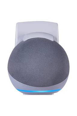 Suporte All In One de Tomada para Amazon Alexa Echo Dot 4 Compacto (Branco)