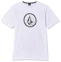 Camiseta Básica Cam Silk Mc Rampstone, Volcom, Branco, P, Masculino