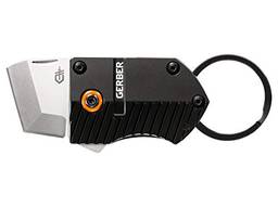 Gerber Gear 30-001691 Chaveiro de faca compacto com nota chave, lâmina de 2,5 cm, preto
