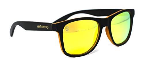 Óculos de Sol de Acetato com Madeira Nebrasca Yellow
