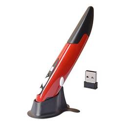 Homyl 2.4Ghz Wireless Pen Mouse Mouse USB Receptor Ajustável 800/1200 / 1600DPI - Vermelho