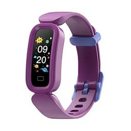 SZAMBIT Kids Smartwatch Fitness Pulseira Corporal Monitoramento de Frequência Cardíaca Pressão Arterial Relógio Inteligente para Presente Infantil (roxo)