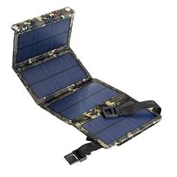 Eastdall Bolsa de panel solar USB al aire libre Recarga de energía solar portátil Herramienta de carga de teléfono móvil Paneles solares extraíbles plegables Paneles solares extraíbles