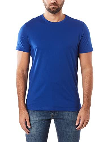 Camiseta Gola C Masculina, basicamente, Azul Bic, G