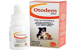 Solução Otológica e Dermatológica Ceva Otodem Plus Cães e Gatos - 20 mL